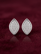 Luminous Marquise Pavé 925 Silver Studs