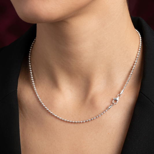 Ethereal Beaded 925 Silver Chain
