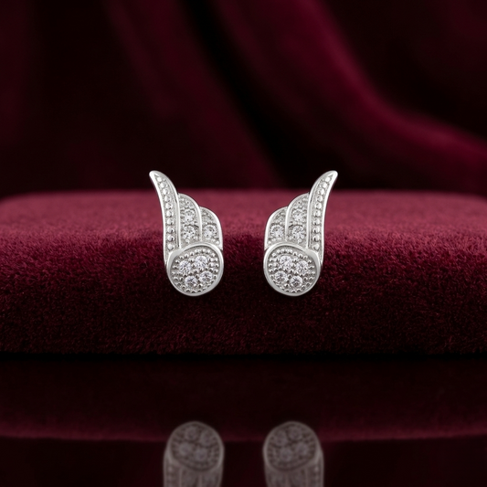 Angelic Wings 925 Sterling Silver Studs