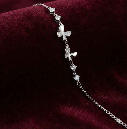 Enchanted Butterfly Bracelet in 925 Silver