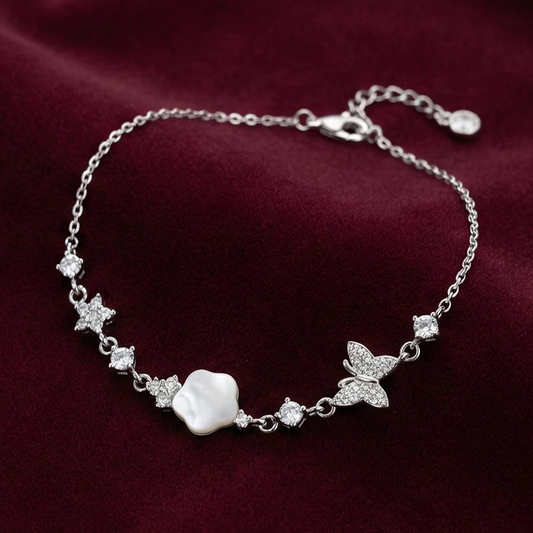 Butterfly Star 925 Silver Bracelet