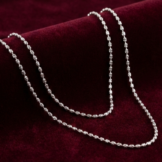 Radiant Twist 925 Silver Chain