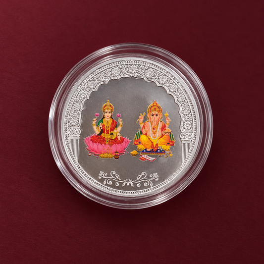 Lakshmi Ganesha 999 Silver 20 Gm Coin