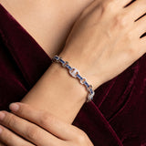 Royal Azure Link Bracelet in 925 Silver