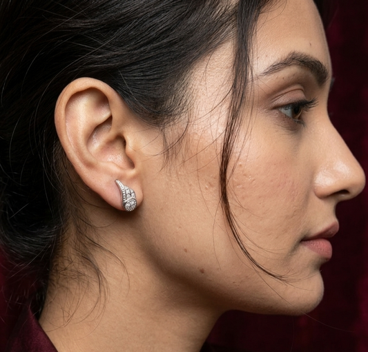 Angelic Wings 925 Sterling Silver Studs
