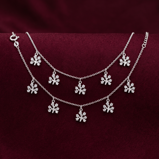 Enchanted Branch Drop 925 Silver Anklet