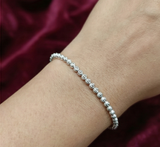 Shimmering Sphere 925 Silver Bracelet