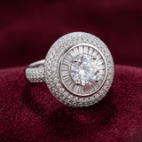 Imperial Medallion Cocktail Ring – Premium 925 Silver