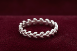 Olive Branch Laurel Eternity Band – Premium 925 Silver