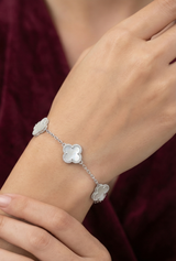 Luminous Clover Bracelet in 925 Silver