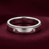 Heritage Milgrain Accent Band – Premium 925 Silver