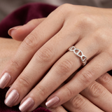 Riviera Anchor Link Eternity Band – Premium 925 Silver