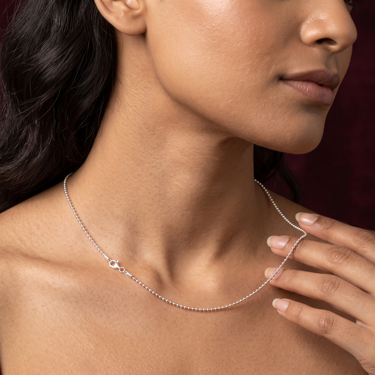 Essential Fluid Ball 925 Silver Chain