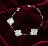 Luminous Clover Bracelet in 925 Silver