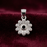 Radiant Floral 925 Sterling Silver Pendant