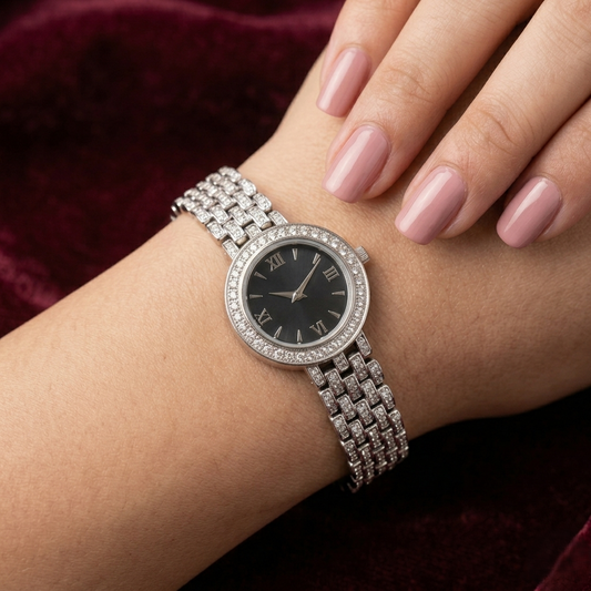 Royal Sparkle 925 Sterling Silver Watch