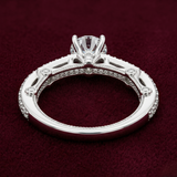 Sovereignty Vintage Cathedral Solitaire Ring – Premium 925 Silver