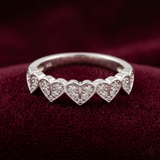 Endless Amour Connected Heart Band – Premium 925 Silver