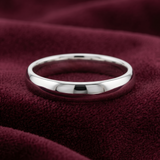Essential Classic Dome Band – Premium 925 Silver