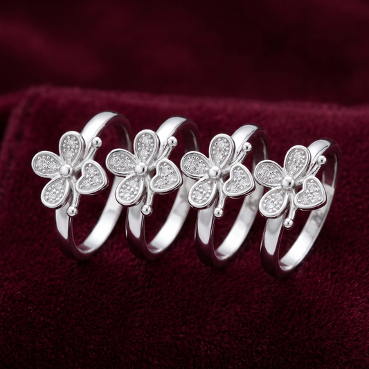 Blossoming Butterfly 925 Sterling Silver Toe Ring