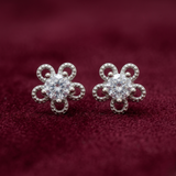 Floral Bloom 925 Sterling Silver Studs