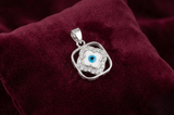 Clover Evil Eye 925 Silver Pendant